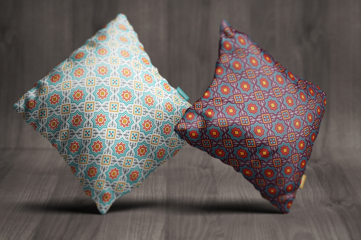 Square Pillow Mock-Up, an Apparel Mockup by MassDream (Photo 8 of 11)