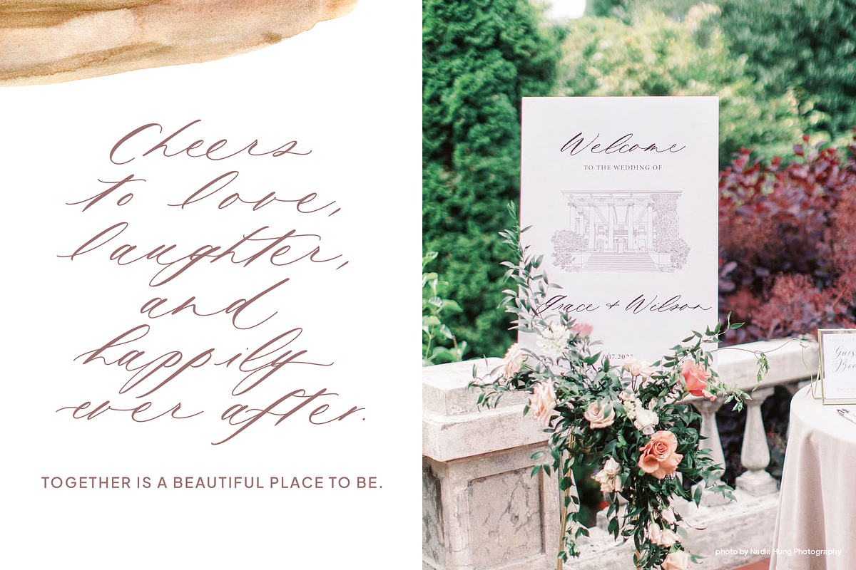 Mycella | Organic Calligraphy Font, a Script Font by Written Word Calligraphy (Photo 4 of 10)