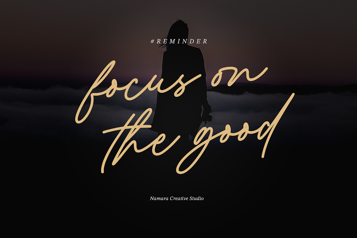 Revisthond Handwritten Script, a Script Font by Namara Creative Studio (Photo 2 of 12)
