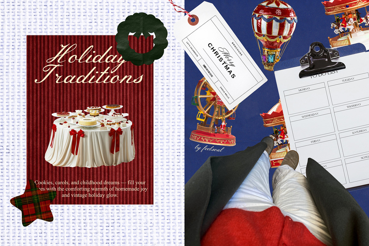 Christmas Journal Collage Pack, an Object Graphic by Feelsoul (Photo 4 of 7)