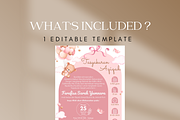 Baby Bear Holding Balloons Canva, an Invitation Template by Blooming Daisy (Thumbnail 2 of 4)