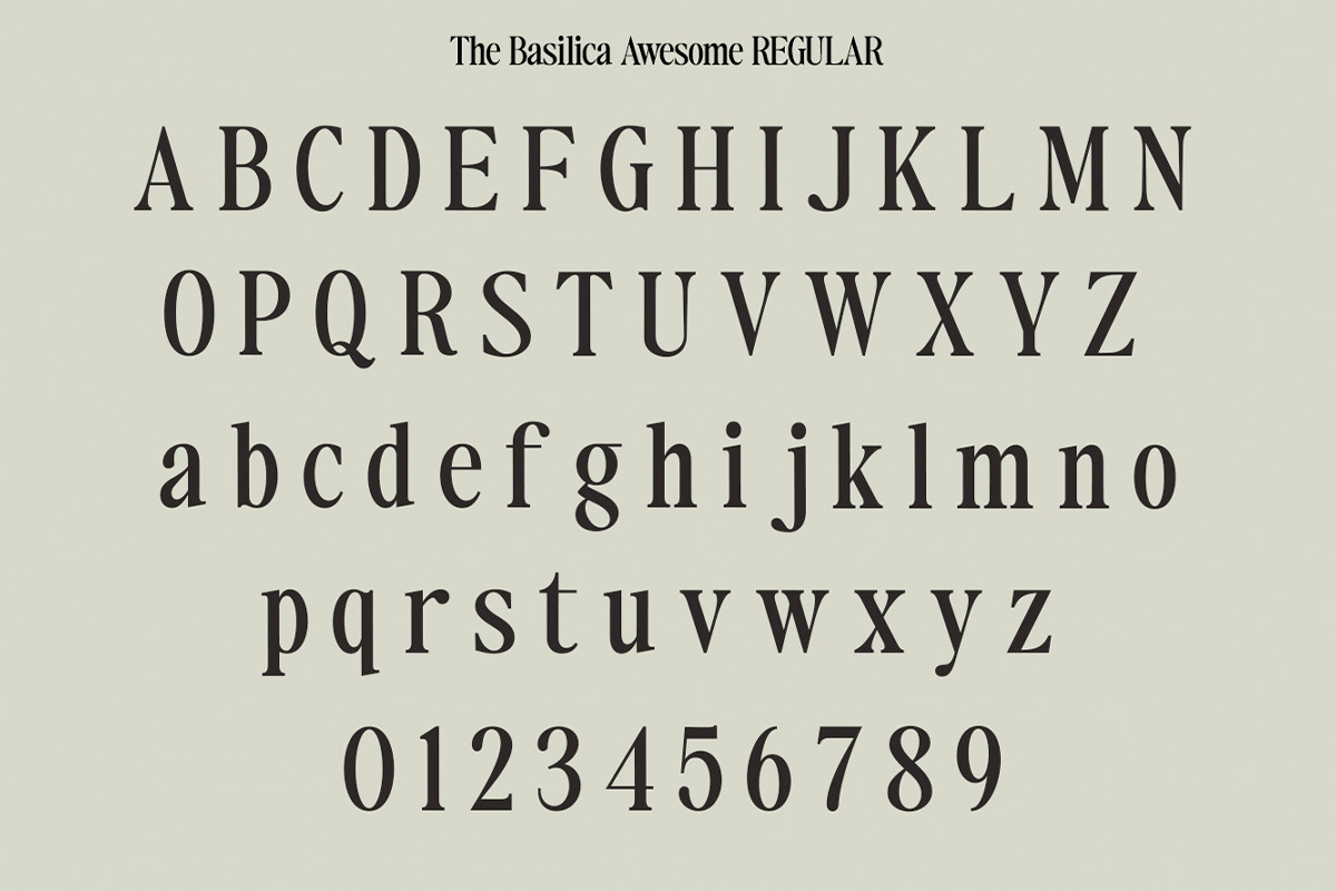 The Basilica Awesome Serif (9 Font), a Serif Font by Positive TypeFoundry (Photo 14 of 15)