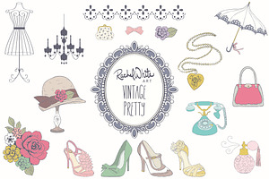 Vintage Pretty Things, Vector & PNG