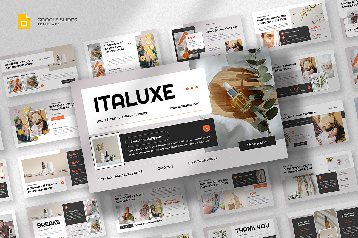 Luxury Brand Google Slides Template