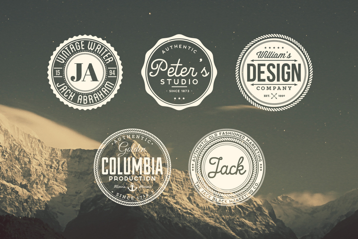 11 Trendy Vintage Badges Volume 2, a Branding & Logo Template by Yusof Mining (Photo 5 of 5)