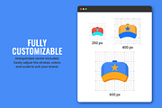 Volunteer Work Icons, a Solid Icon by Flat Icons (Thumbnail 3 of 7)