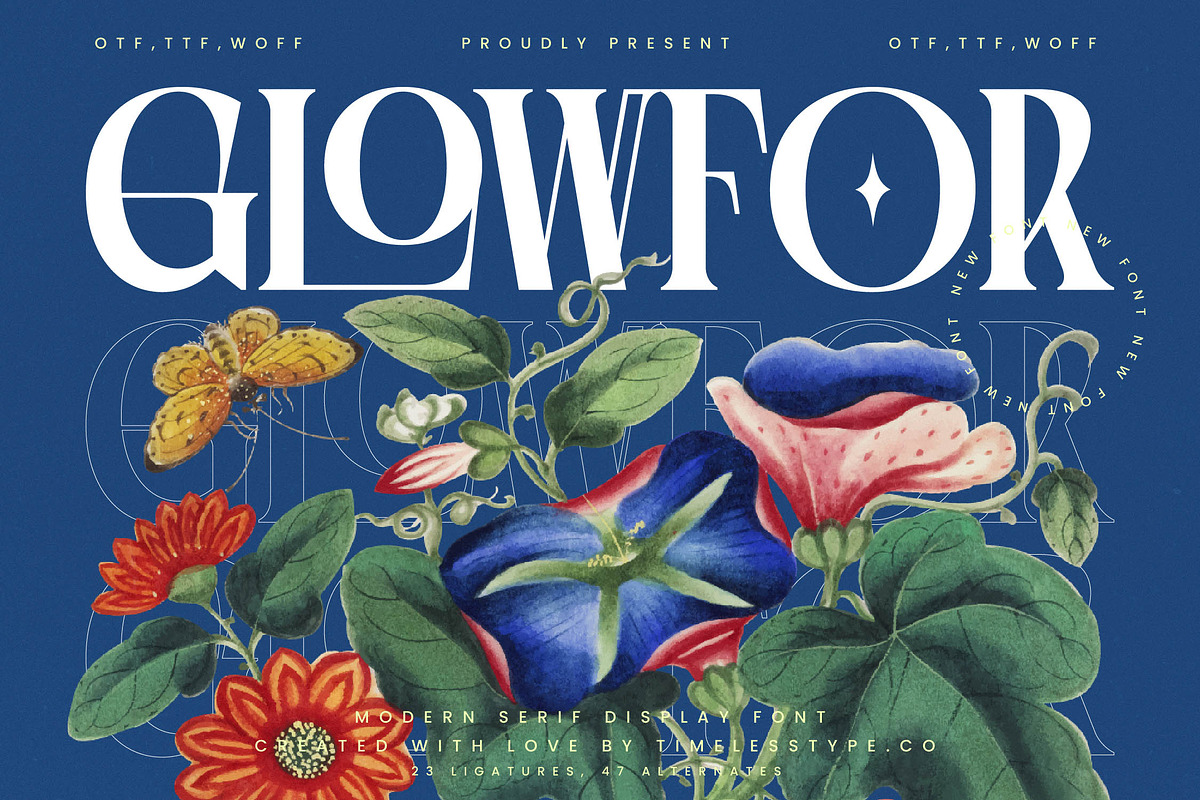 Glowfor Modern Serif Display Font, a Serif Font by timelesstype.co (Photo 1 of 20)