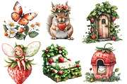 Strawberry Fairy Garden Clipart, an Illustration by Designworld (Thumbnail 4 of 6)