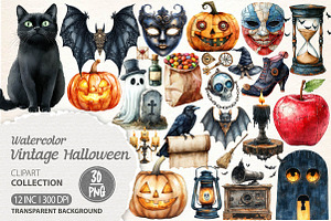 Vintage Halloween Sublimation Bundle, an Illustration by Dream Creation