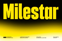 Milestar – Bold Condensed Sans Serif