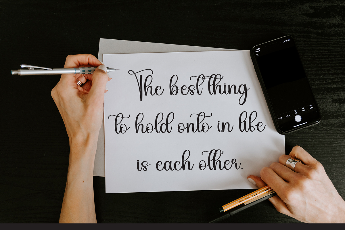 Vampire | Script Font, a Handwritten Font by Scratchones (Photo 4 of 8)