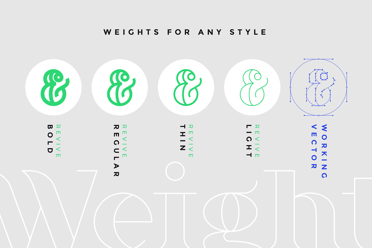 Revive Display Font preview 4