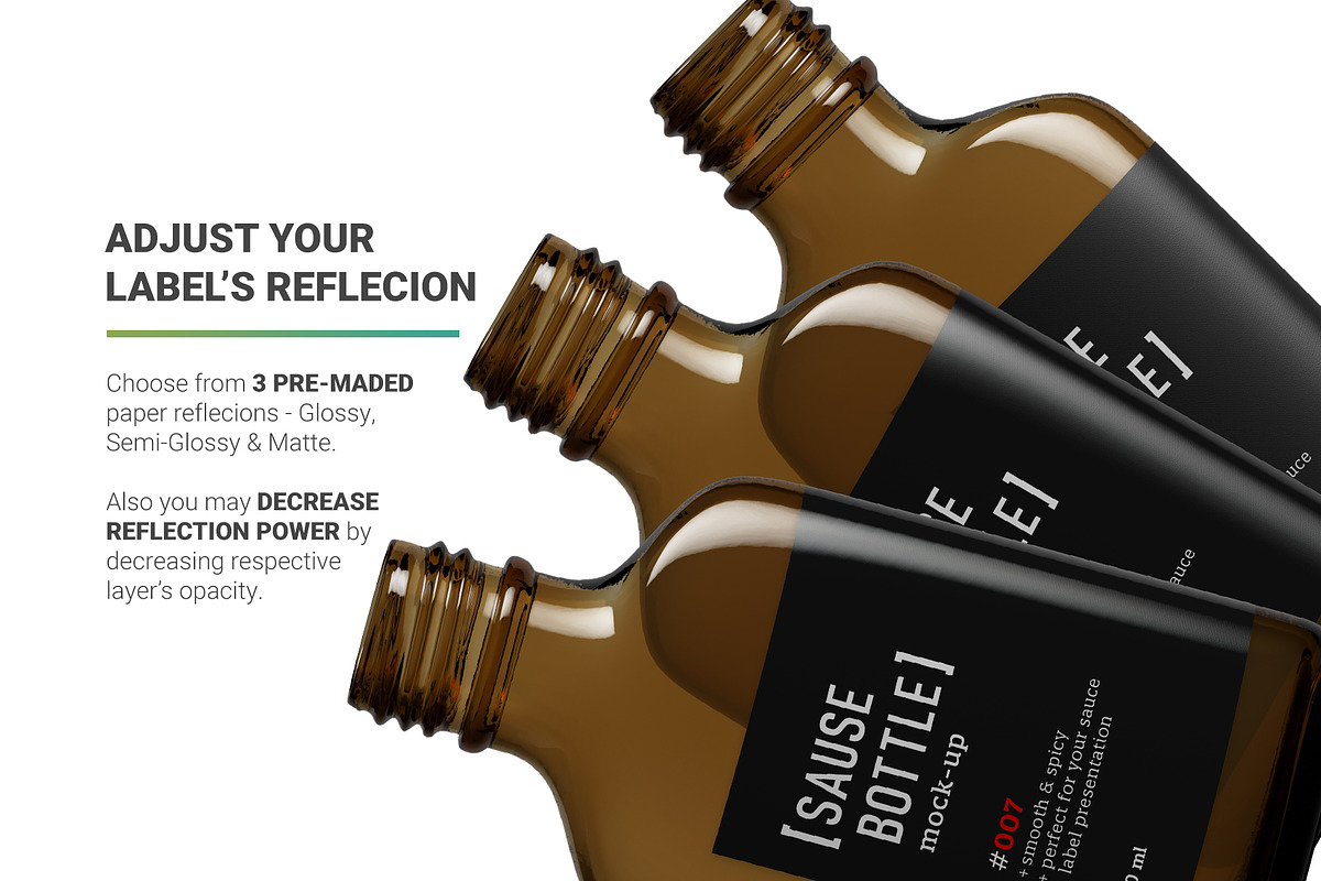 Sauce Bottle Mockup, a Cups & Container Mockup by AY Mock-Ups (Photo 9 of 14)