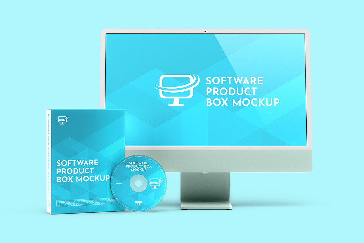 Software Product Box Mockup, a Packaging Mockup by Illusiongraphic (Photo 6 of 25)