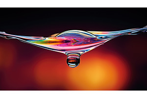 glistens oil droplet ai generated, a Background Photo by pikepicture