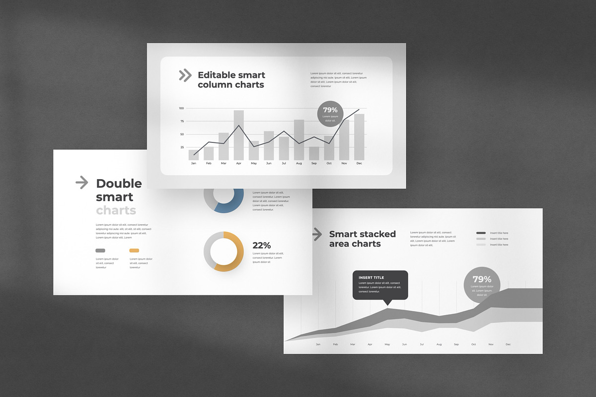 White Animated PowerPoint Template, a Presentation Template by Creathrive Design (Photo 3 of 11)