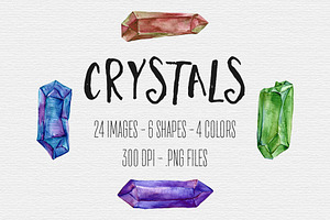 Watercolor Crystals