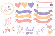 Wildflower Heart & Banners, an Illustration by Amanda Ilkov (Thumbnail 4 of 4)