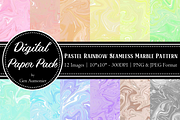 Pastel Marbled Paint Pattern Set, a Pattern Graphic by Gen Aumonier (Thumbnail 1 of 10)