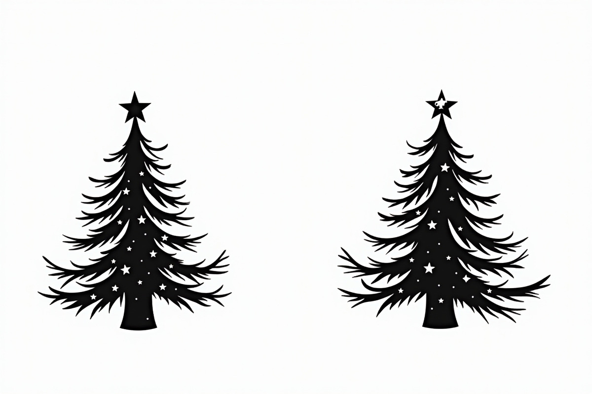 Holiday Tree Bundle, an Illustration by hafijul (Photo 3 of 18)