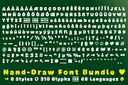 FONT Avocado 100% Handmade Bundle 9, a Sans Serif Font by Typo Graphic Design (Thumbnail 5 of 9)