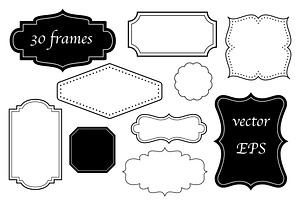 30 frames in four styles - VECTOR, a Graphic by Wild Rose