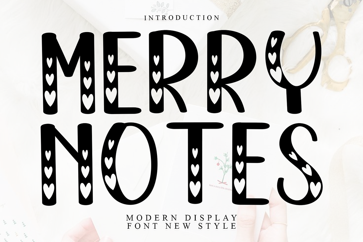 Merry Notes, a Serif Font by FreshTypeINK (Photo 1 of 8)