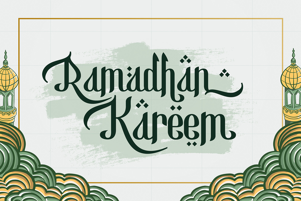 Basmala - An Arabic Style Typeface, a Font by Afkari Studio (Photo 6 of 14)