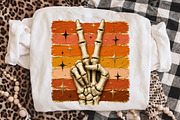 Skeleton Peace Png,Retro Halloween, an Object Illustration by Libby Wishes (Thumbnail 2 of 3)