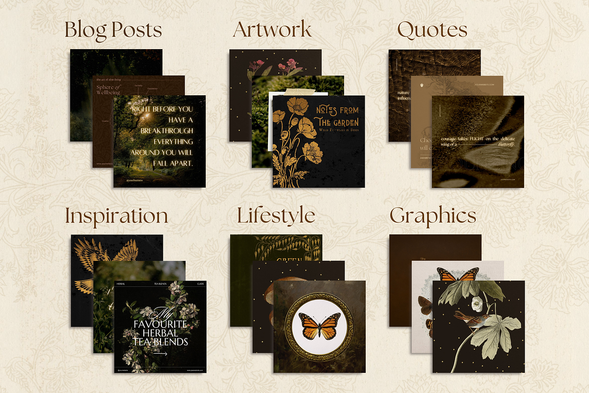 The Naturalist Social Media Bundle, a Social Media Template by The Flossy Finch (Photo 14 of 22)