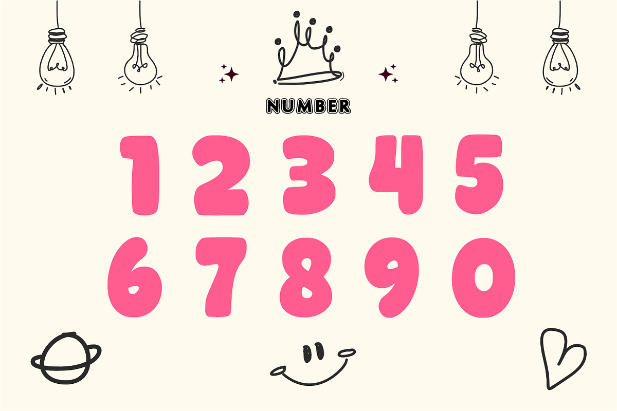 Chubby Chum - Playful Bubble Font, a Sans Serif Font by KiddoGlyphs Studio (Photo 5 of 5)