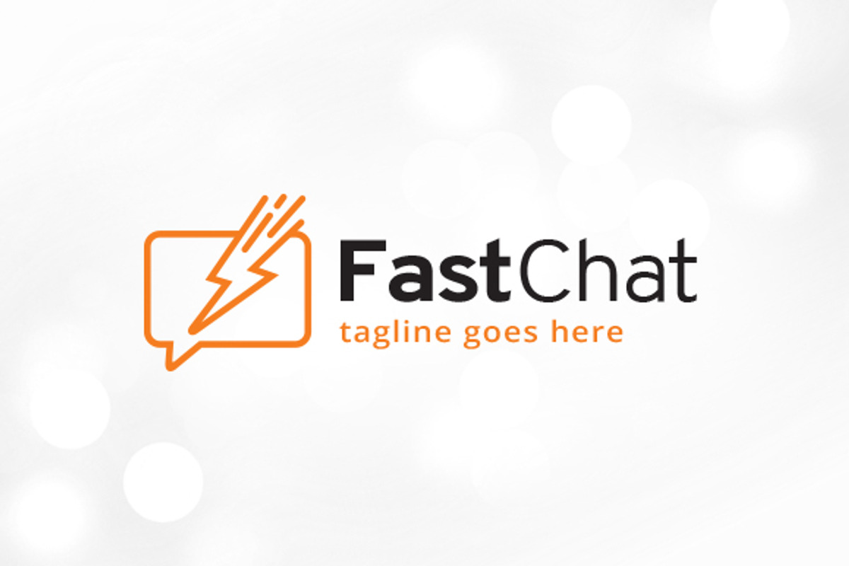 Fast Chat Logo Template, a Branding & Logo Template by gunaonedesign