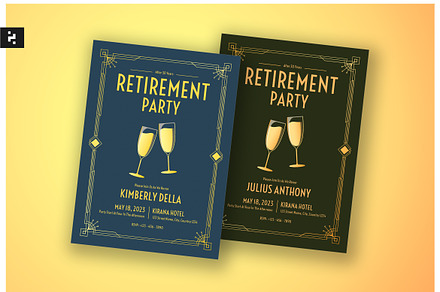 Retirement Invitation | Invitation Templates ~ Creative Market