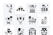 Animated People Celebrating, a Duotone Icon by Prosymbols (Thumbnail 10 of 11)