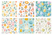 Easter Cute Doodles Pattern, an Illustration by SinaCreation (Thumbnail 2 of 5)