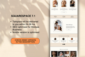 Medspa Website Squarespace Templates