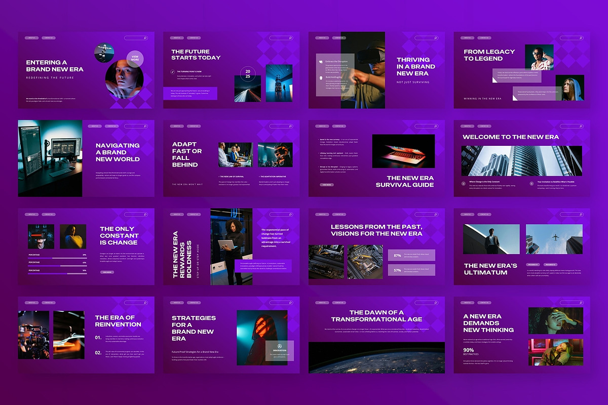 Bold Gradient - Google Slide, a Presentation Template by AQR Studio (Photo 2 of 3)
