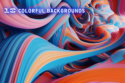 10 Colorful Abstract Backgrounds, a Background Photo by WebDancer