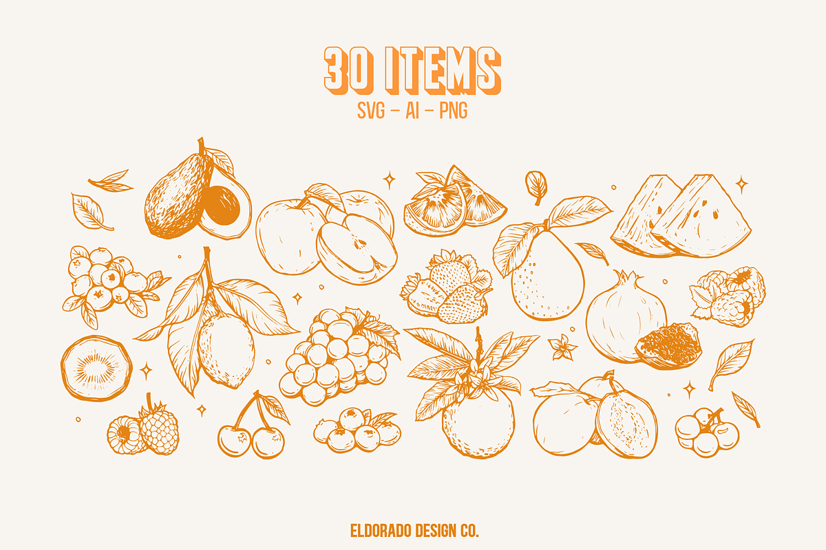 Fruit Punch Illustration Pack Summer, an Illustration by Eldorado Design Co. (Photo 2 of 5)