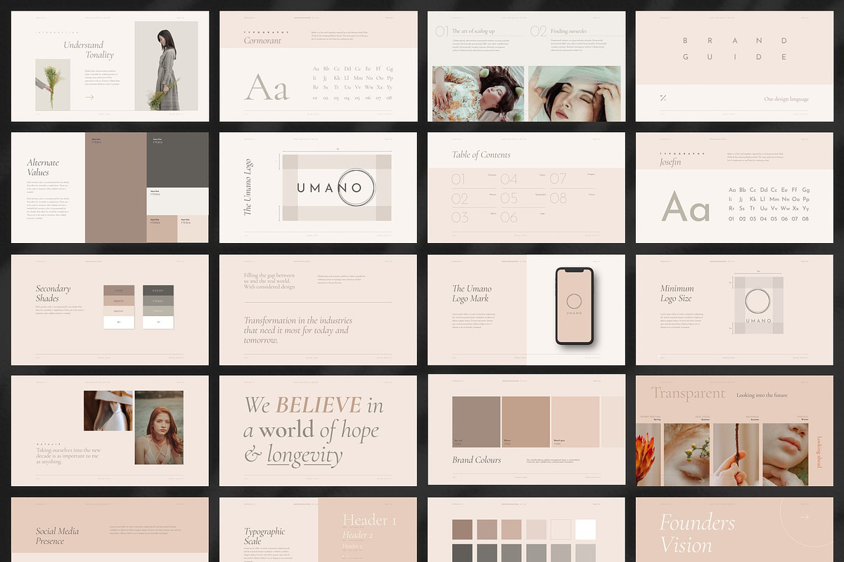 Elegant Brand Style Guide Template, a Presentation Template by Delightful Design (Photo 13 of 13)