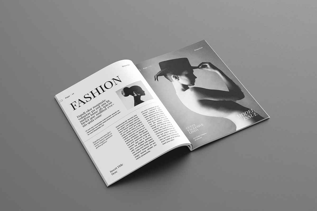 Fashion Magazine Layout, a Magazine Template by Seeing-art (Photo 7 of 11)