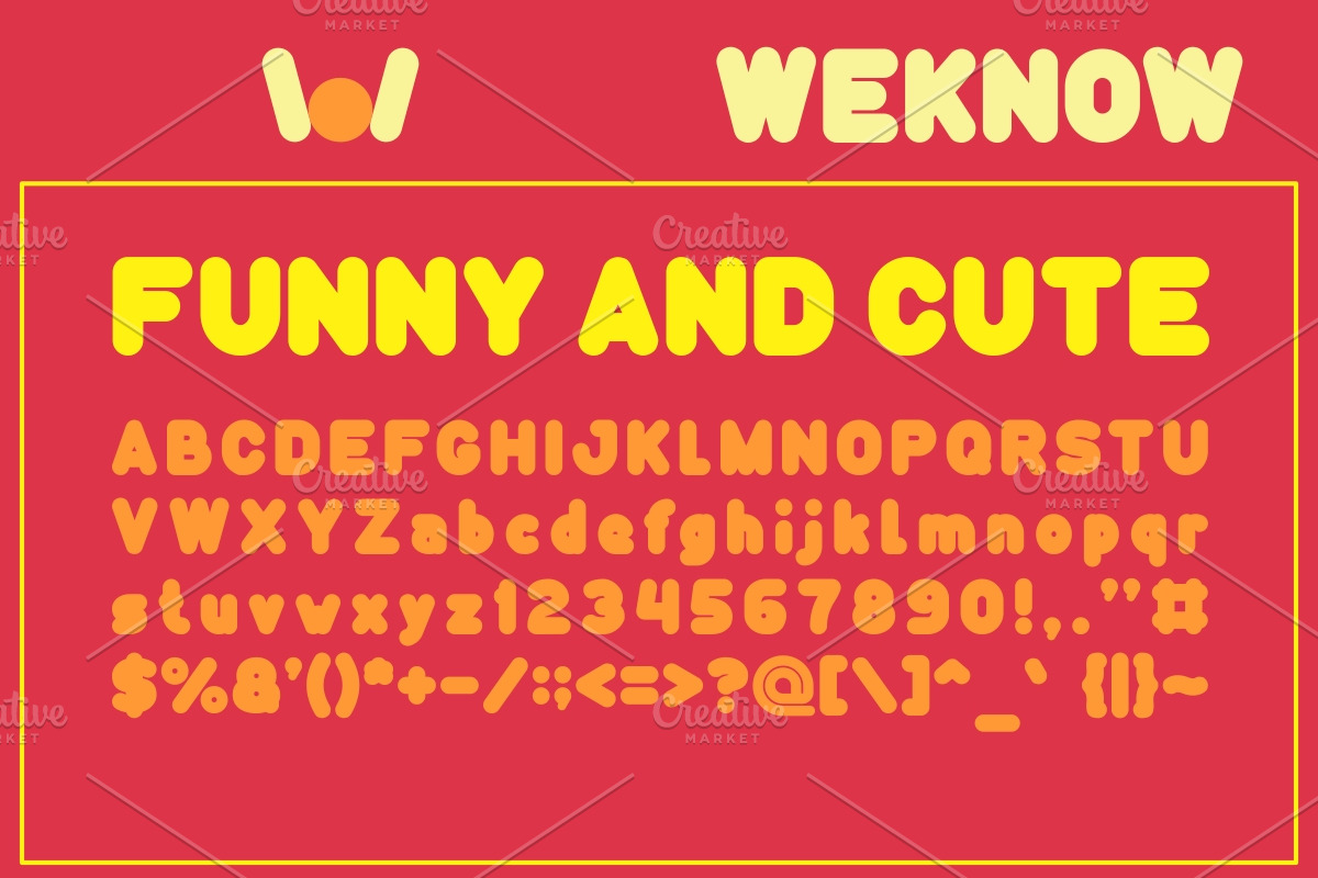funny and cute font