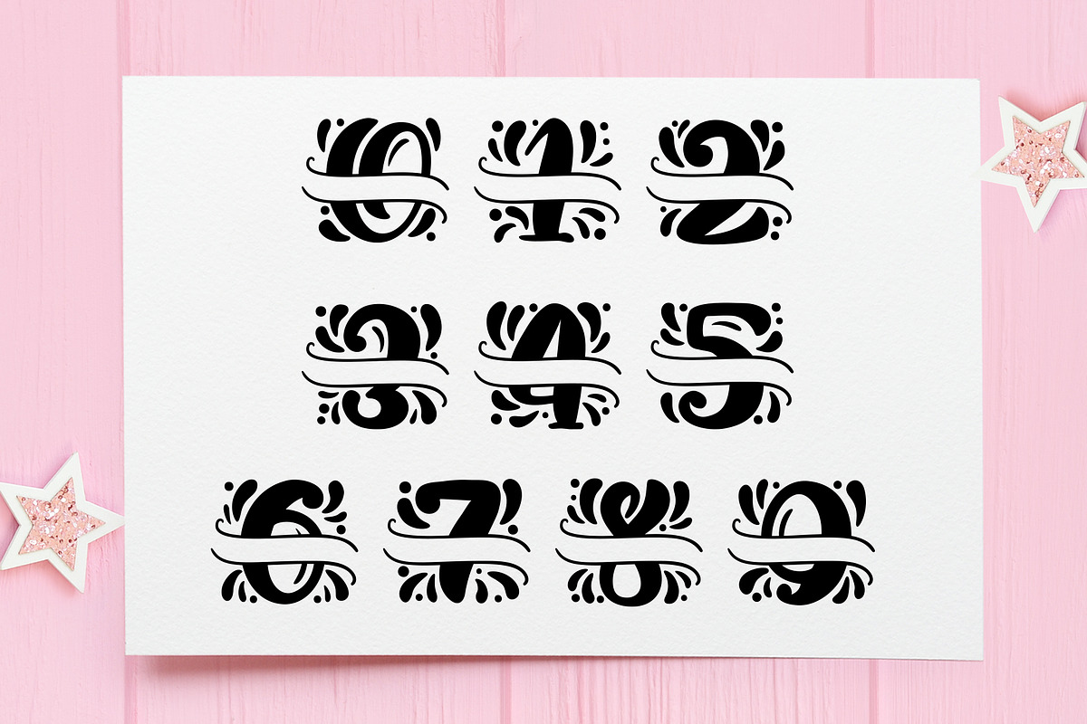 Split Letter Name Font, a Script Font by Happy Letters (Photo 11 of 11)