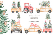 Watercolor Christmas Holidays, a Seasonal Illustration by MayaNavits (Thumbnail 7 of 16)