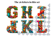 Under The Sea Alphabet Letters, a Decorative Illustration by Creative Art By SamM (Thumbnail 4 of 10)