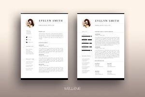 Resume / CV Template - Evelyn