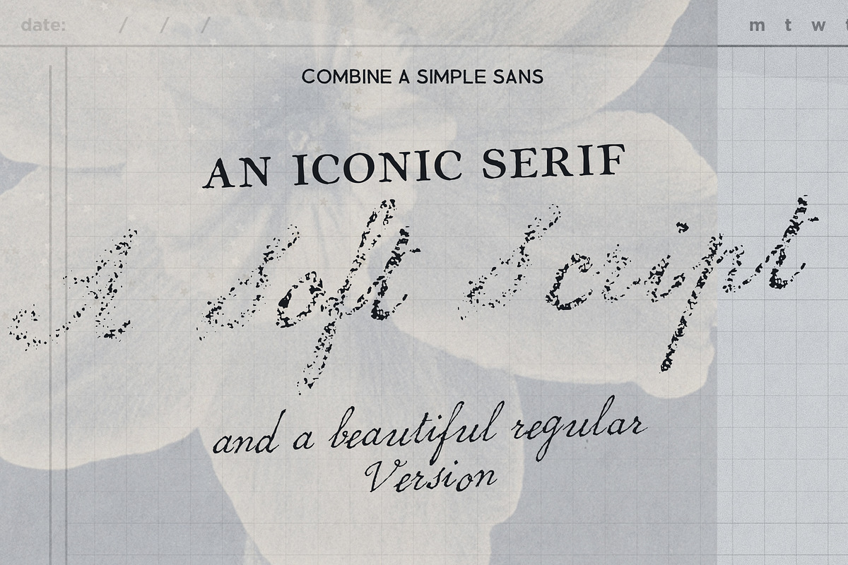 Handwritten Nostalgic Texture Fonts, a Handwritten Font by Laras Wonderland (Photo 12 of 17)