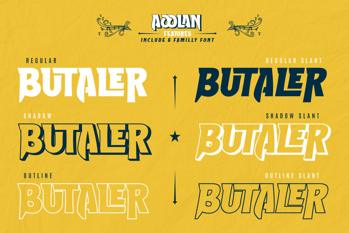 Aoolan - Music Display Font, a Sans Serif Font by twinstd (Photo 5 of 10)