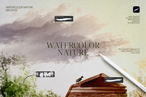 Watercolor Nature Brushes