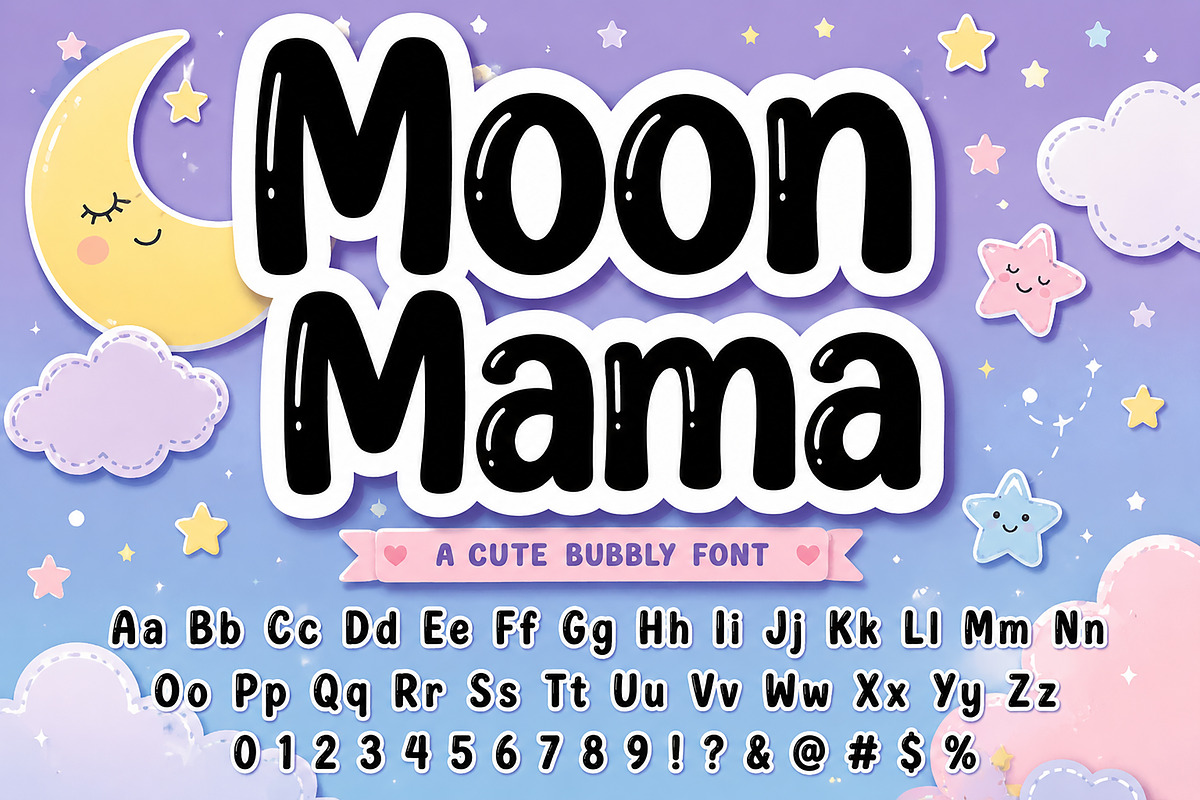 Moon Mama, a Serif Font by Wow Magic (Photo 6 of 6)